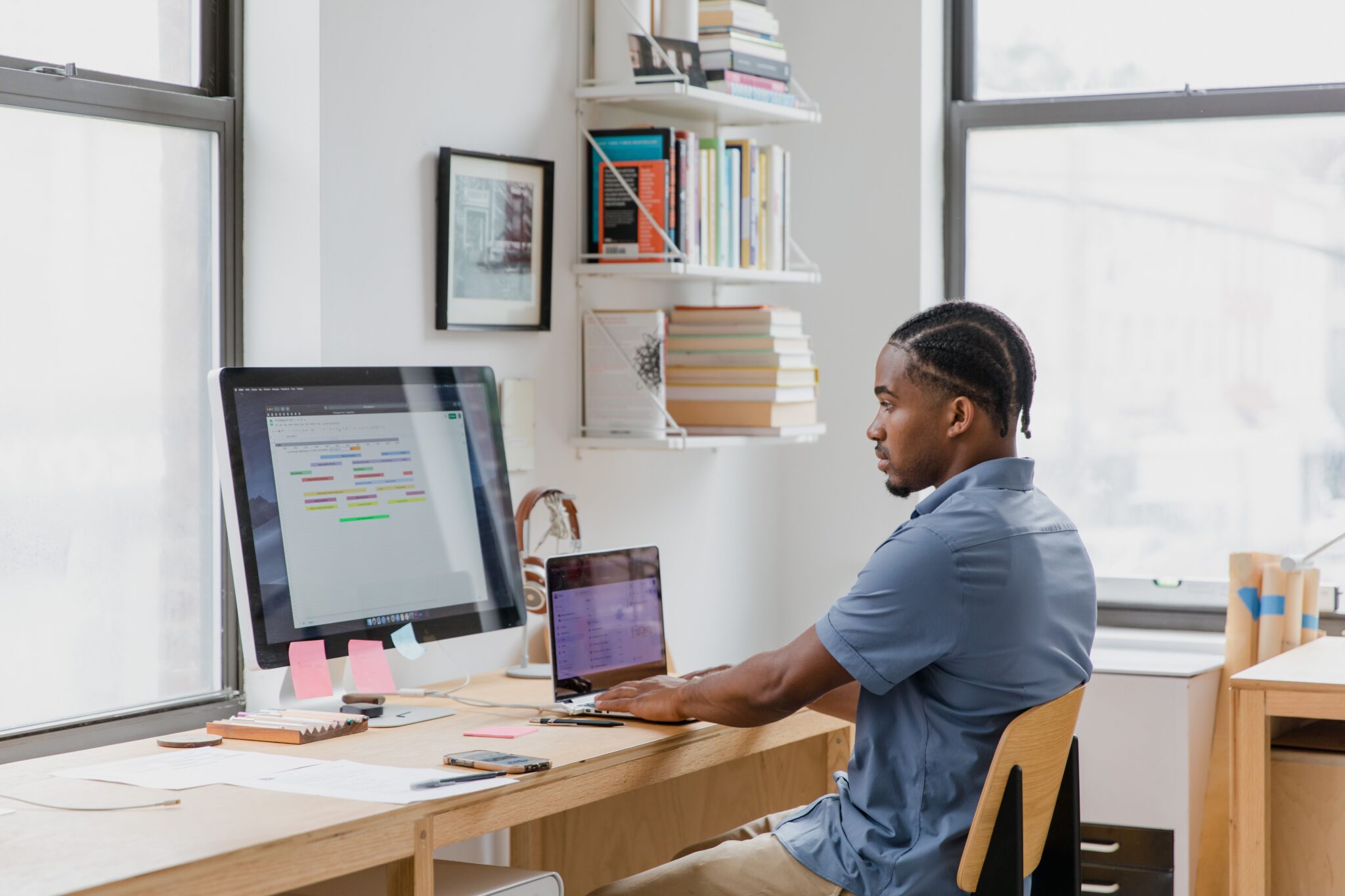 A Clio CertifiedAdministrator Working at a desk