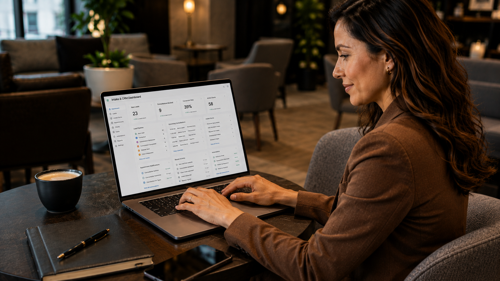Solo attorney using Clio Grow automation for client intake in 2026